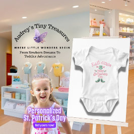 Personlig Baby 1st St. Patrick's Day Bodydräkt T Shirt