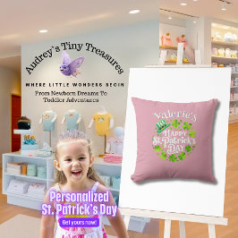 Personlig Baby 1st St. Patrick's Day Pillow Kudde