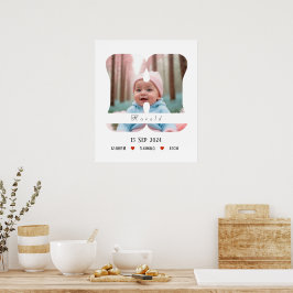 Personlig Baby Alphabet Brev - H - Poster