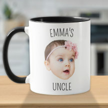 Personlig Baby Ansikte Photo Mugg för ny farbror