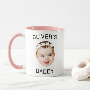 Personlig Baby Ansikte Photo Mugg för Pappa