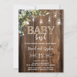 Personlig Baby Bash Bebis Shower Inbjudningar