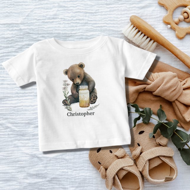 Personlig Baby Bear Pojke Gift T Shirt (Skapare uppladdad)