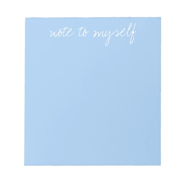 Personlig Baby blue Anteckningsblock (Framsida)