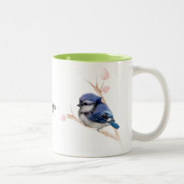 Personlig Baby blue Jay Bird Mugg