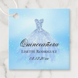 Personlig Baby Blue Quinceanera Gåvor Etiketter