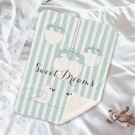Personlig Baby blue Rand Cute Birds Kids