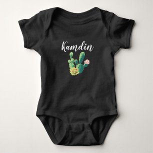 Personlig Baby Body Kostym Bohemian Cactus Succul T Shirt