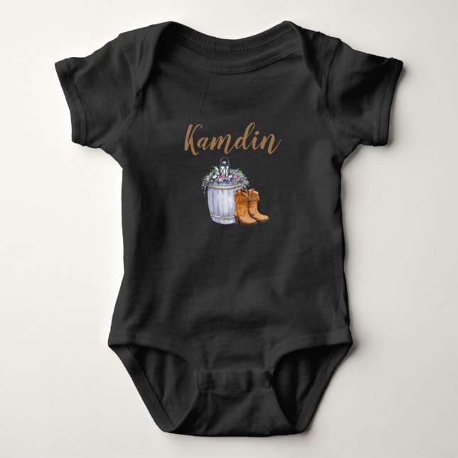 Personlig Baby Body Kostym, sommartid Landsbyggsbr T Shirt (Framsida)