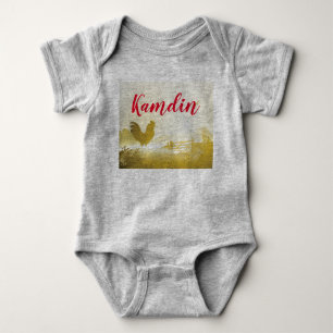 Personlig Baby Body Kostym Sunny God morgon Farm C T Shirt