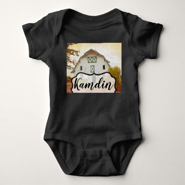 Personlig Baby Body Kostym Sunset Barn Land Ru T Shirt (Framsida)