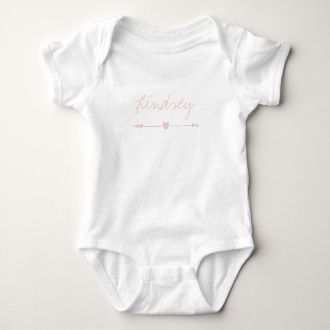 PERSONLIG BABY Bodykostym T Shirt (Framsida)