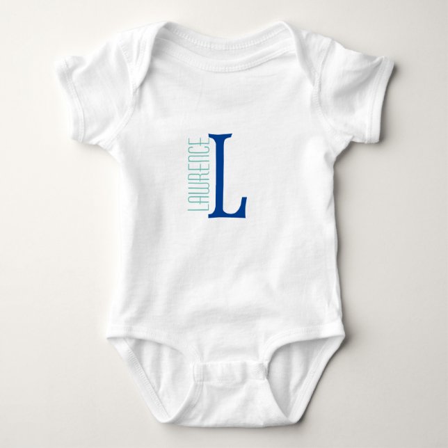 PERSONLIG BABY Bodykostym T Shirt (Framsida)