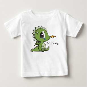 Personlig Baby Bra Jersey T-Shirt/Dragon T-shirt