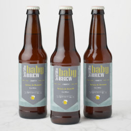 Personlig Baby Brew Beer Label Funny Shower Ölflaska Etikett
