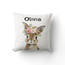 Personlig Baby Bunny med Blommigt Utandning