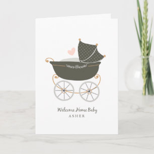 Personlig Baby Carriage Kort