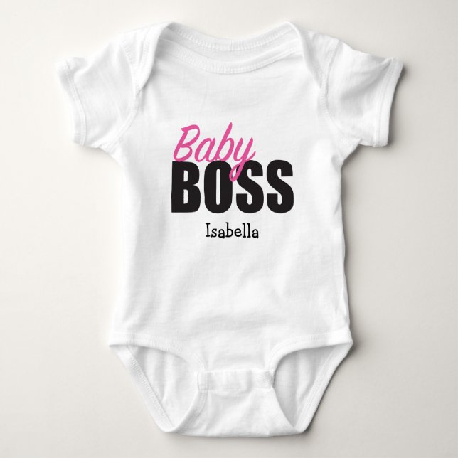 Personlig Baby CHEF T Shirt (Framsida)