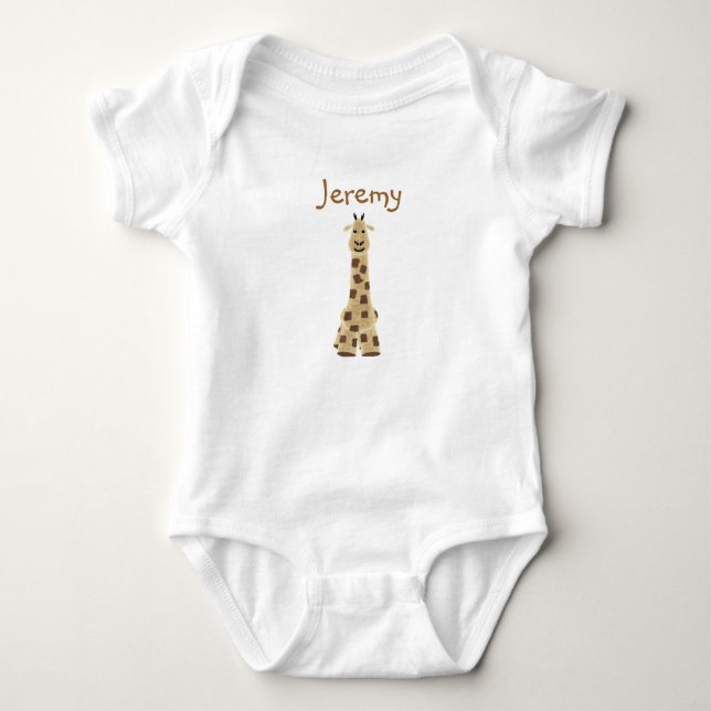Personlig Baby Clothing - Giraffe Tröja (Framsida)