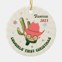 Personlig Baby Cowgirl Första jul