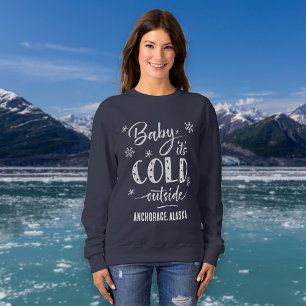 Personlig Baby Det är Kall utanför Helgdag T Shirt