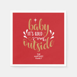 Personlig Baby Det är Kall utanför Pappersservett