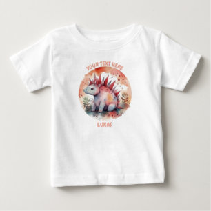 Personlig baby Dinosaur Tee