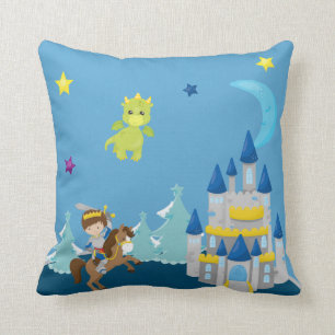 Personlig Baby Dragons Medieval Knight Nursery Kudde