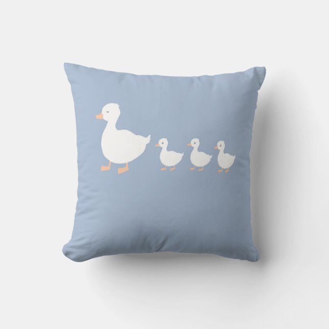 Personlig Baby Duckling Nursery Dekorativ kudde (Framsida)