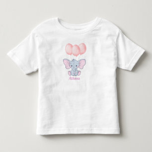 Personlig Baby Elephant Baby T-Shirt