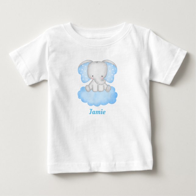 Personlig Baby Elephant T Shirt (Framsida)