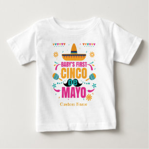 Personlig Baby First Cinco de Mayo T Shirt