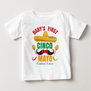Personlig Baby First Cinco de Mayo T Shirt
