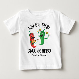 Personlig Baby First Cinco de Mayo T Shirt