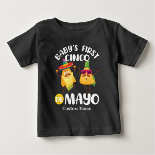 Personlig Baby First Cinco de Mayo T Shirt