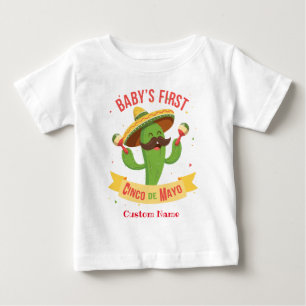 Personlig Baby First Cinco de Mayo T Shirt