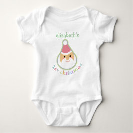 Personlig Baby Första jul Tee Shirt