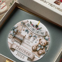 Personlig Baby Första julen Ornament Gift