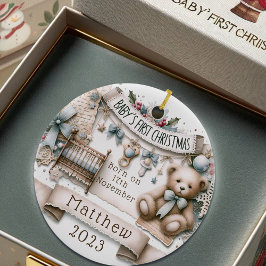 Personlig Baby Första julen Ornament Gift