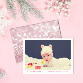 Personlig Baby första julkort Helgdag