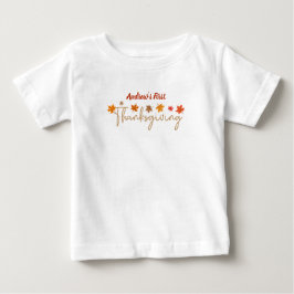 Personlig Baby Första Thanksgivingen T Shirt