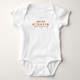 Personlig Baby Första Thanksgivingen T Shirt