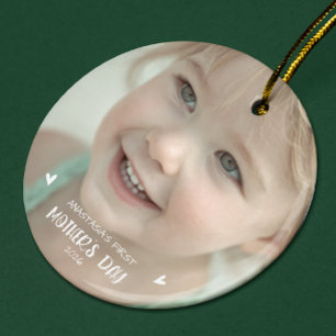 Personlig Baby Foto Ornament 1:a Mors Dag