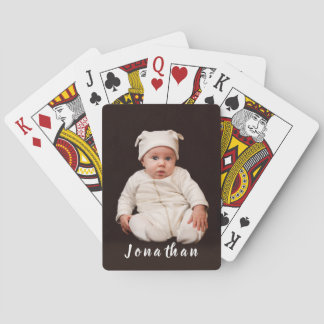 Personlig Baby fotobokkort Casinokort
