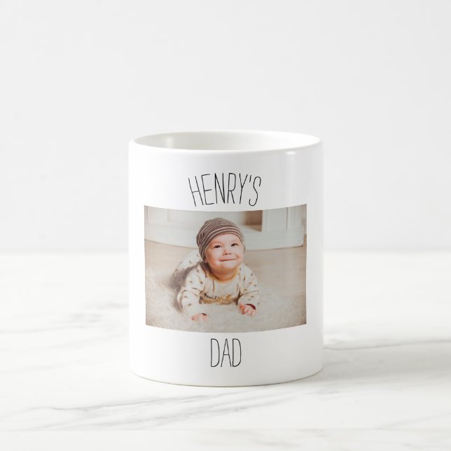 Personlig baby fotot mugg (Center)