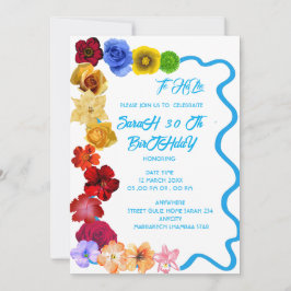 Personlig Baby Gift New Born All Blomhand Inbjudningar