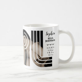 Personlig Baby "GIRL" Fågelmeddelande Kaffemugg