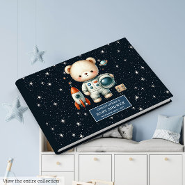 Personlig Baby Guest Bok Nalle Astronaut