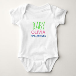 PERSONLIG BABY HAR ANKOMMIT EN BIET T SHIRT