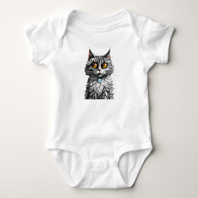Personlig Baby Jersey Bodykostym T Shirt (Framsida)